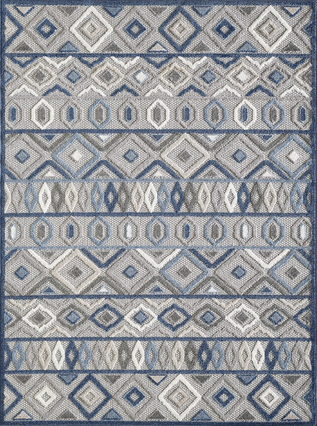 Calla 6921 Aztec Grey/Blue Rugs - Rug & Home