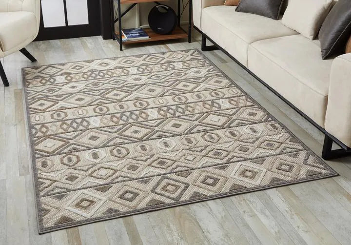 Calla 6925 Aztec Grey Rugs - Rug & Home