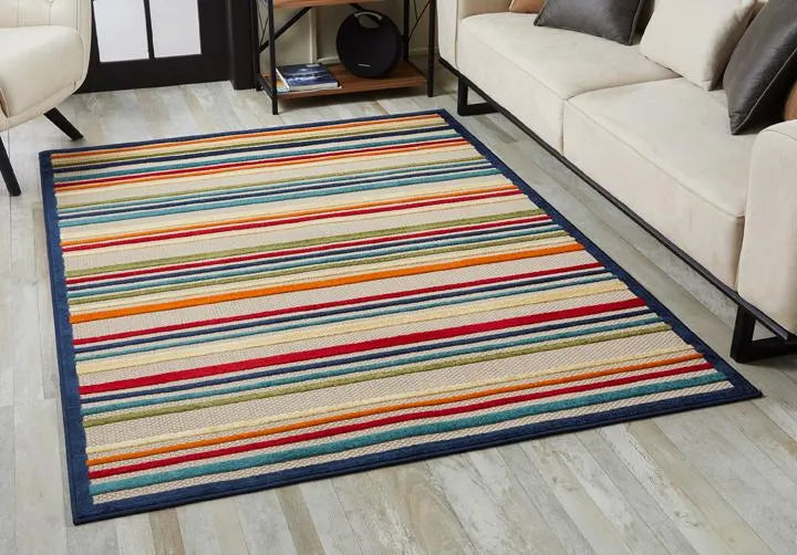 Calla 6927 Stripes Ivory/Multi Rugs - Rug & Home