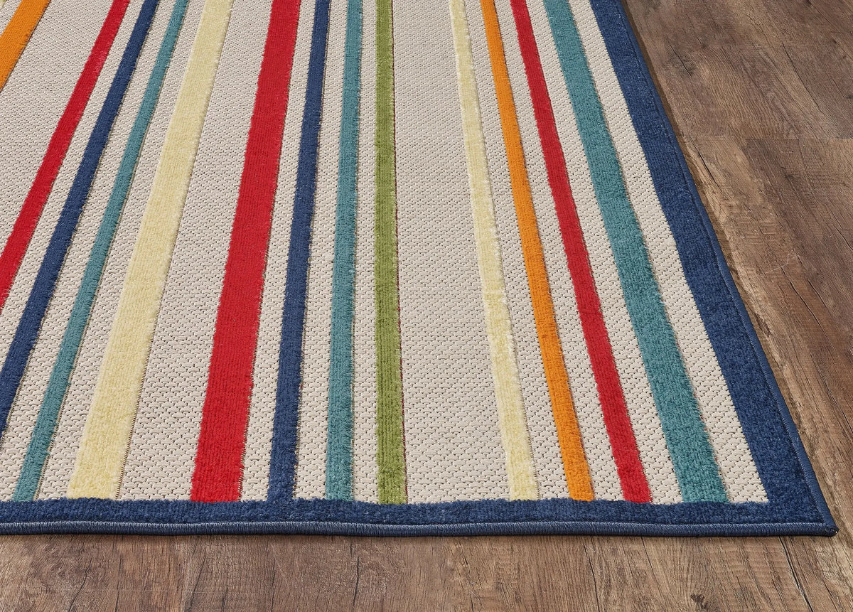 Calla 6927 Stripes Ivory/Multi Rugs - Rug & Home