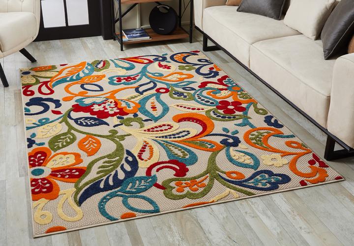 Calla 6929 Leila Ivory/Multi Rugs - Rug & Home