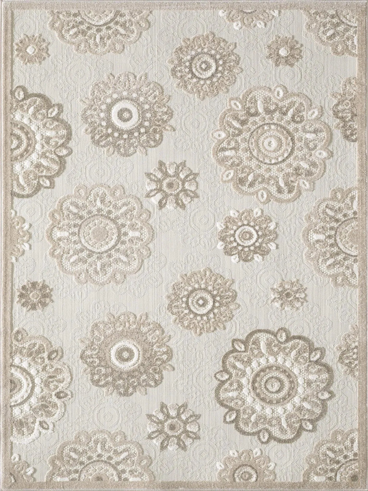 Calla 6933 Taupe Suzani Rug - Rug & Home