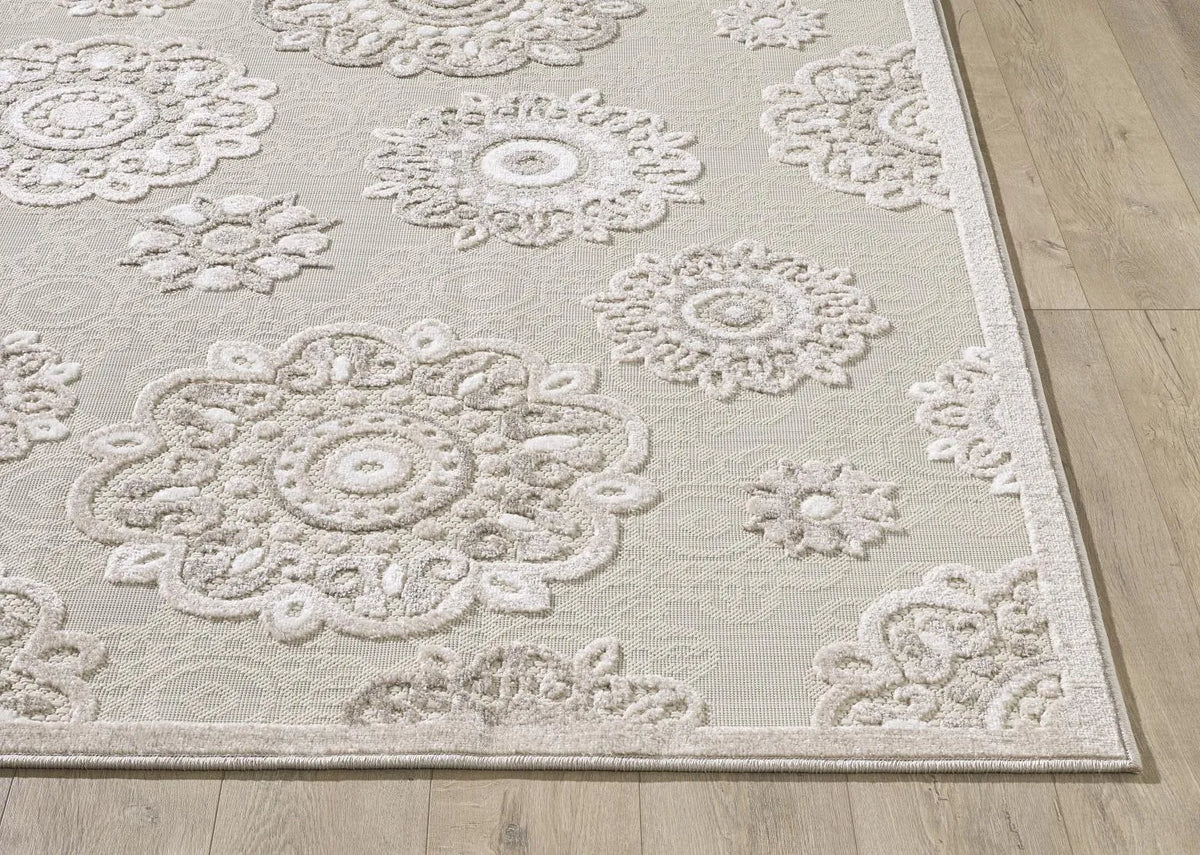 Calla 6933 Taupe Suzani Rug - Rug & Home