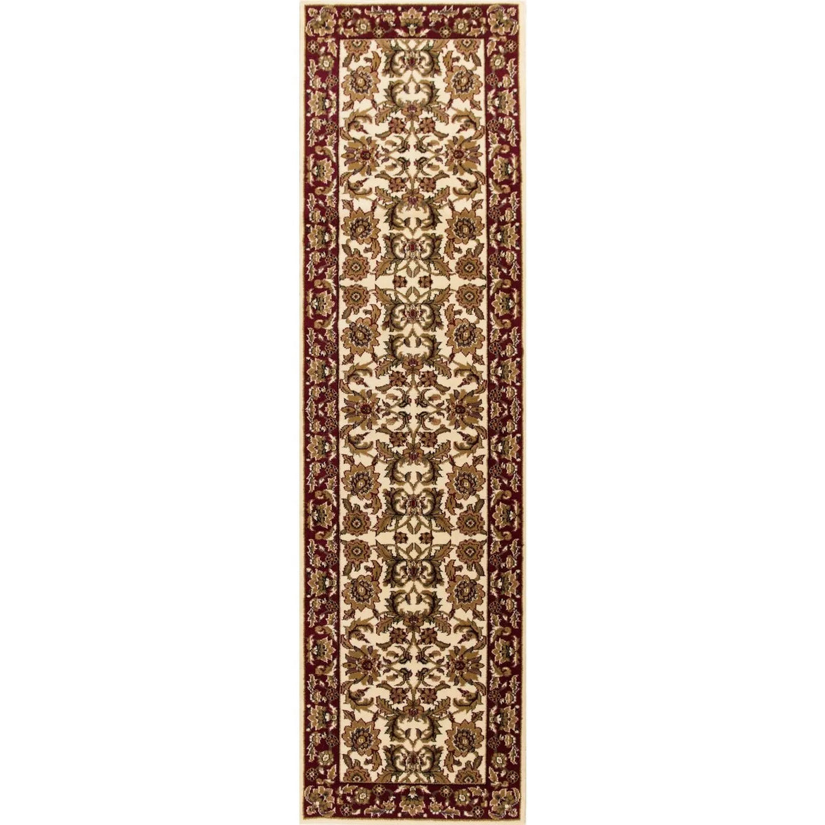 Cambridge-7303 Kashan Ivory/Red Rug - Rug & Home