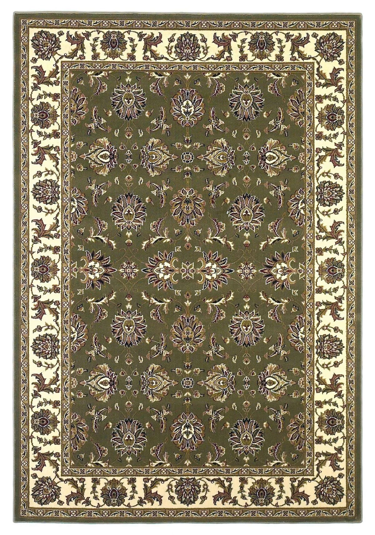 Cambridge 7314 Kashan Green/Ivory Rug - Rug & Home