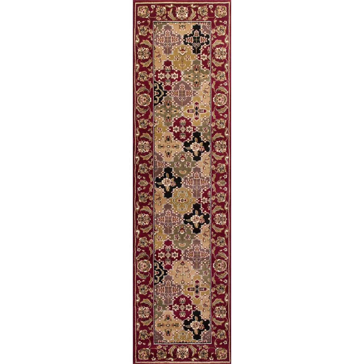 Cambridge 7325 Kashan Panel Red Rug - Rug & Home