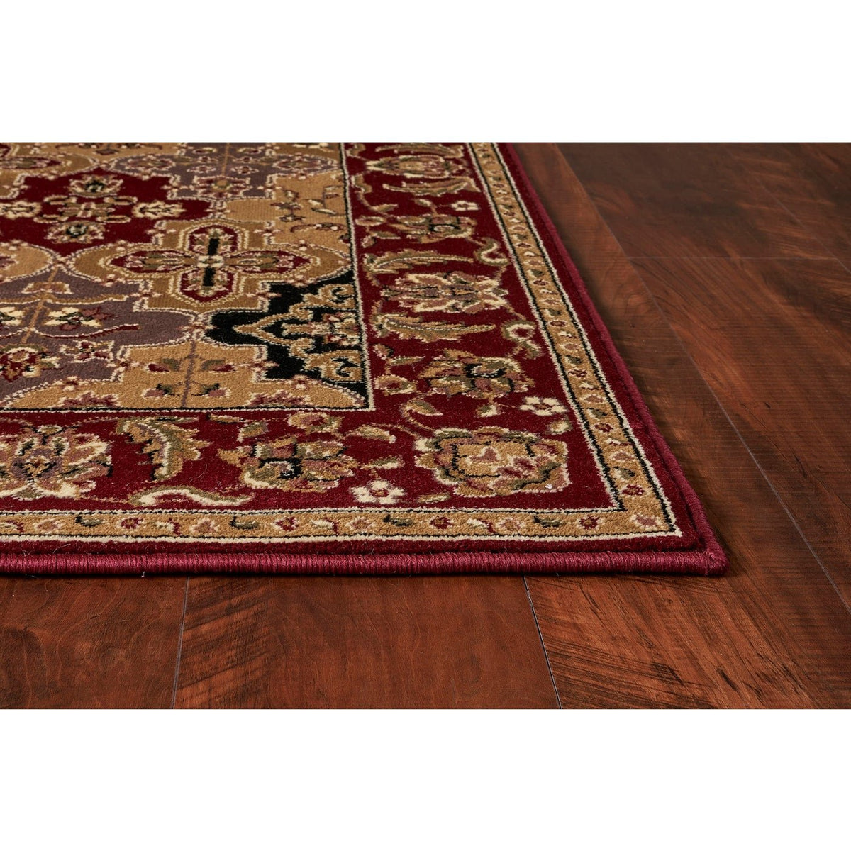 Cambridge 7325 Kashan Panel Red Rug - Rug & Home