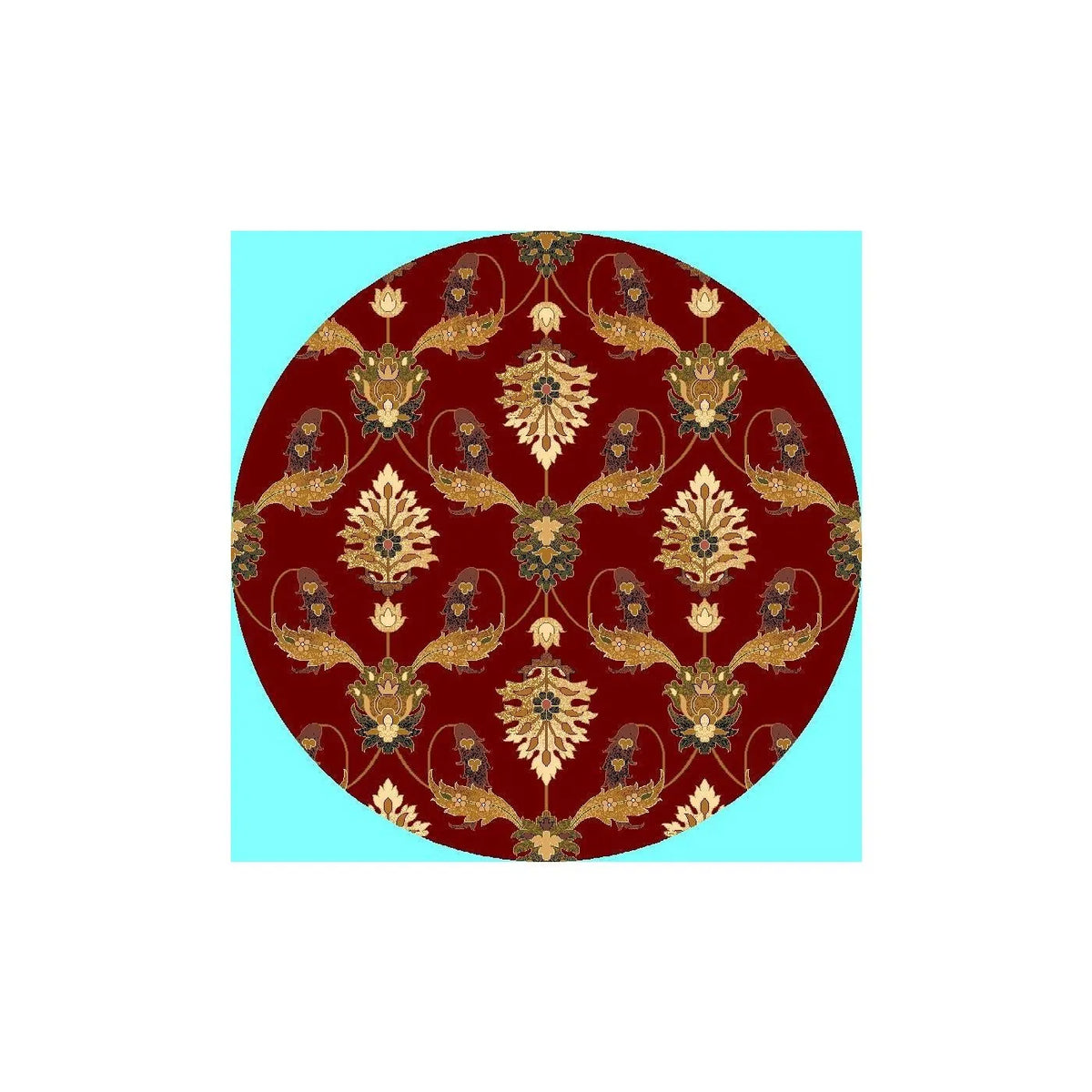 Cambridge 7364 Palazzo Red Rug - Rug & Home