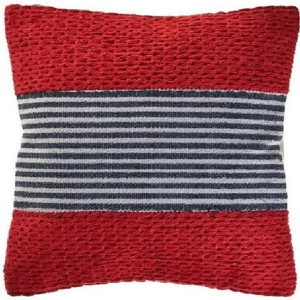 Cape Cod 07428RBL Red/Blue Pillow - Rug & Home