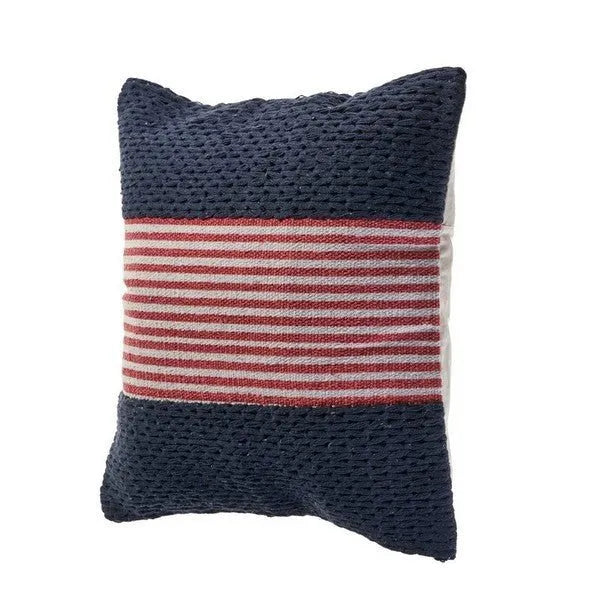 Cape Cod 07429BUD Blue/Red Pillow - Rug & Home