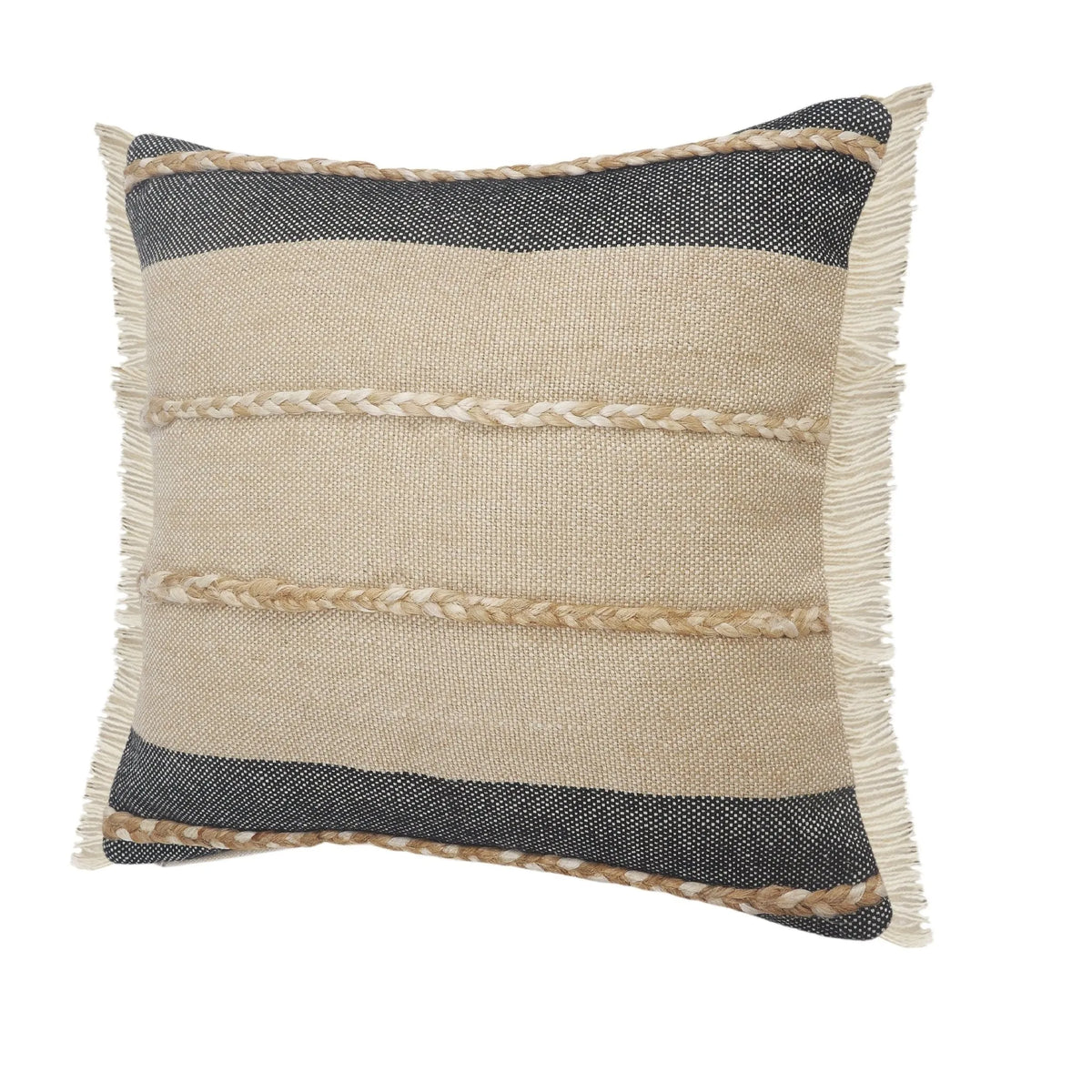 Cape Cod Lr07640 Black/Taupe Pillow - Rug & Home