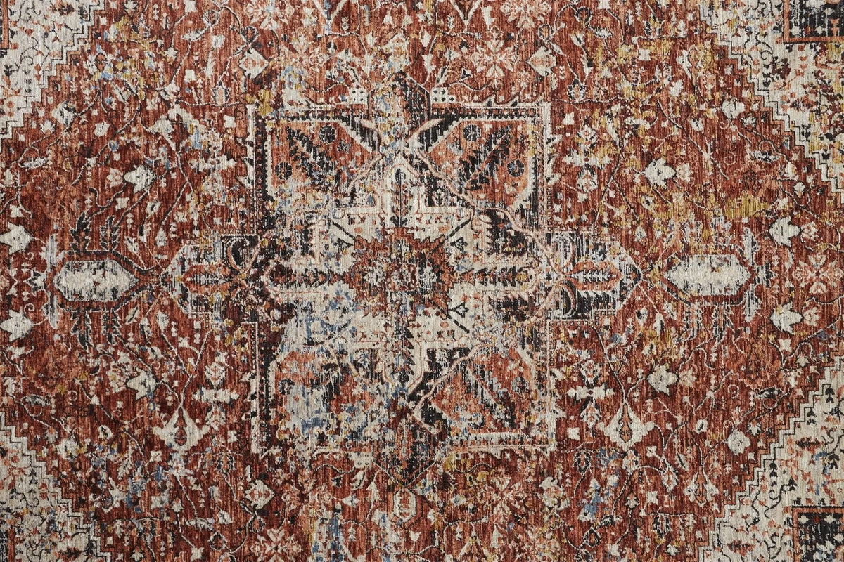 Caprio 3960F Rust/Tan Rug - Rug & Home