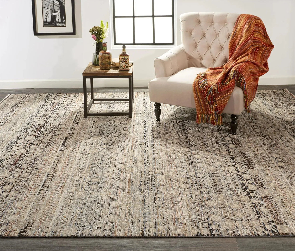 Caprio 3961F Gray/Tan Rug