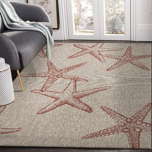 Captiva Lr81020 Coral/Beige Rug - Rug & Home