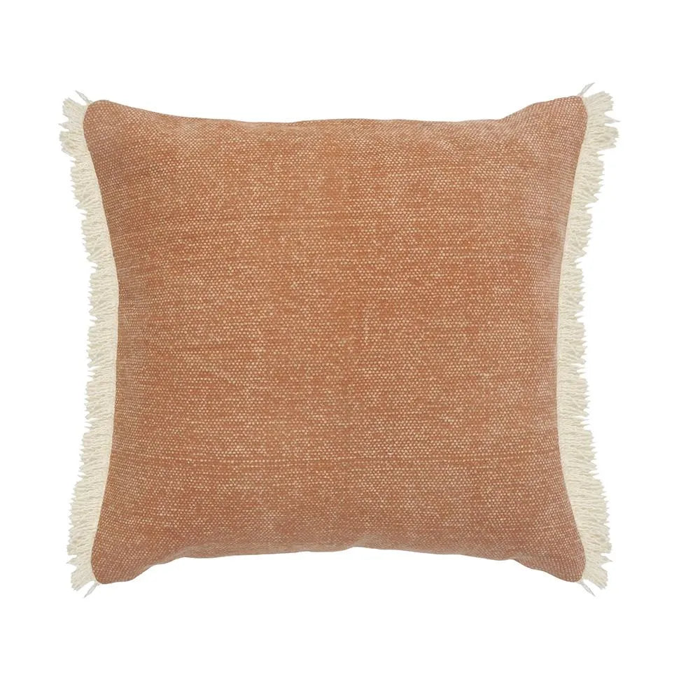 Caramel Coated Fringed  LR07527 Throw Pillow - Rug & Home