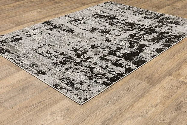 Caravan 4153Q Grey/Black Rug - Rug & Home