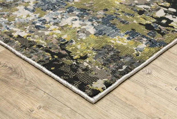 Caravan 502Z8 Grey/Green Rug - Rug & Home