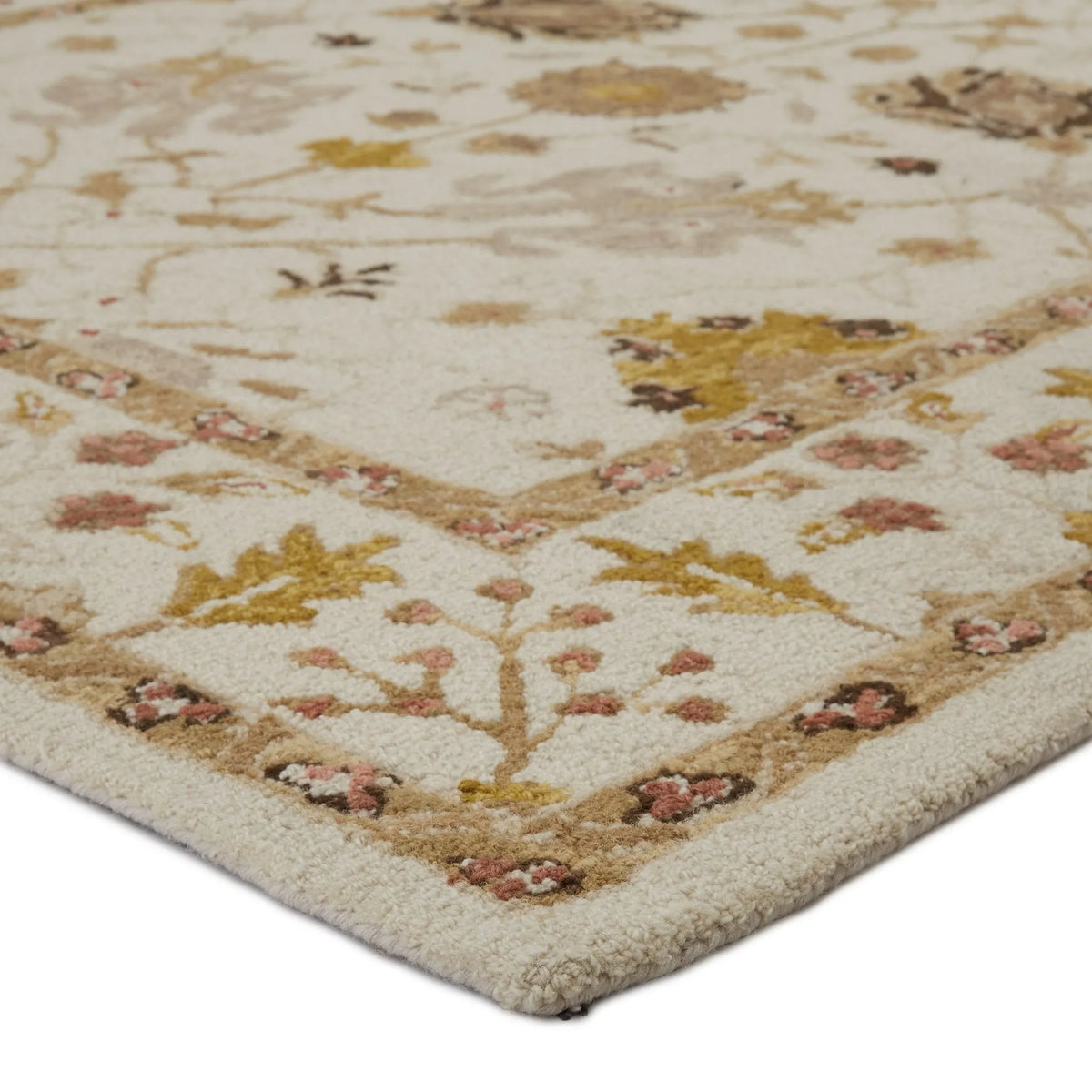 Cardamom Com01 Ahava Ivory/Gold Rug - Rug & Home