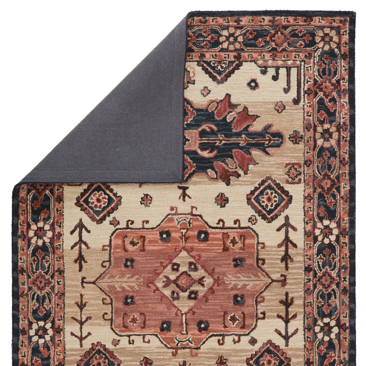 Cardamom Com09 Idina Pink/Dark Blue Rug - Rug & Home