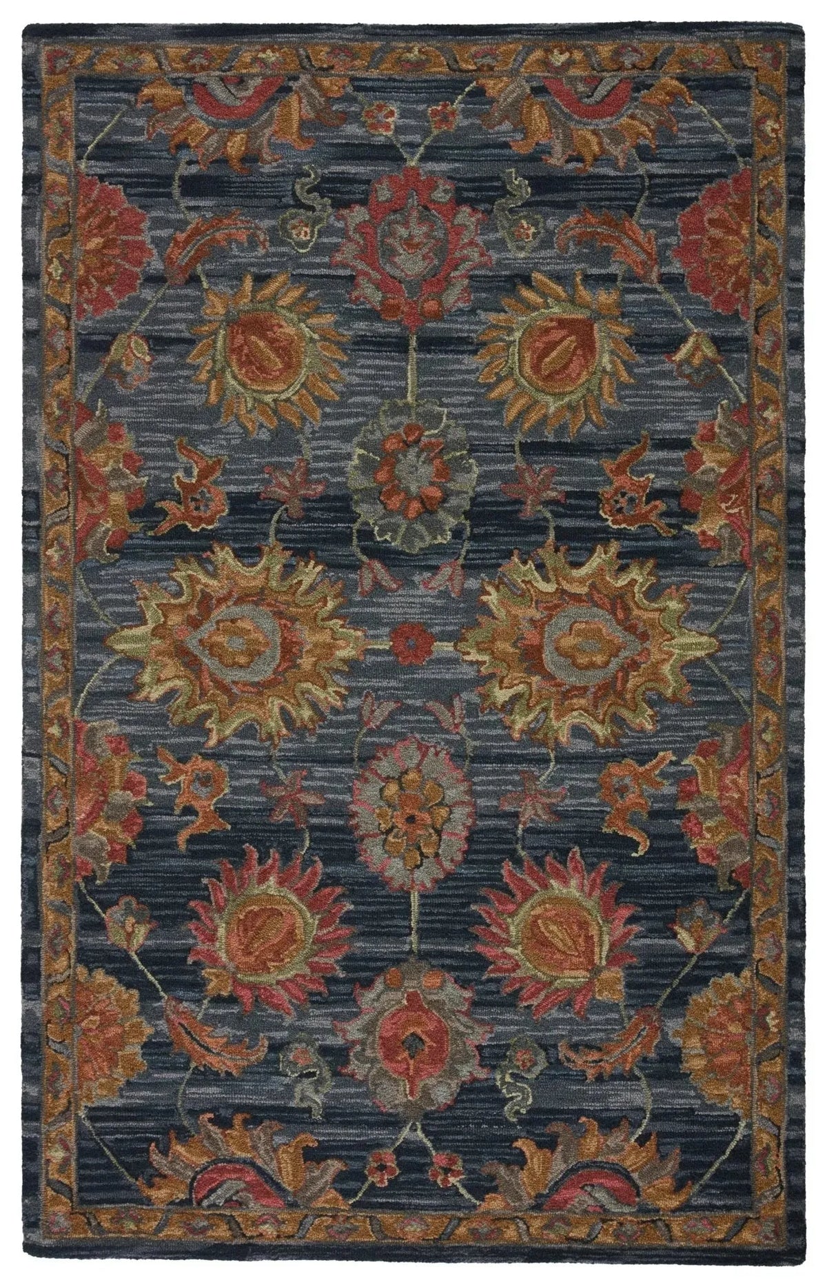 Cardamom Com10 Nela Dark Blue/Red Rug