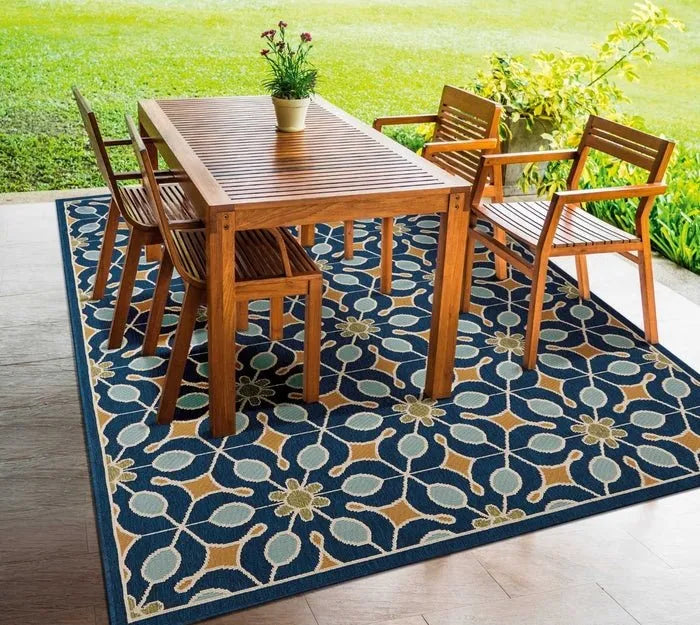 Caribbean CRB07 Navy Rug - Rug & Home