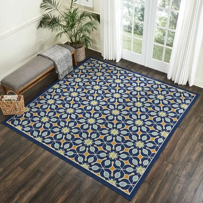 Caribbean CRB07 Navy Rug - Rug & Home