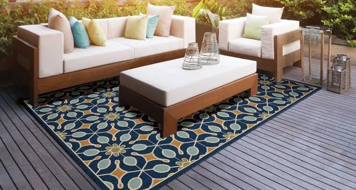 Caribbean CRB07 Navy Rug - Rug & Home