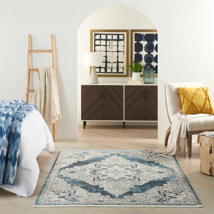 Carina CNA01 Blue/Grey Rug - Rug & Home