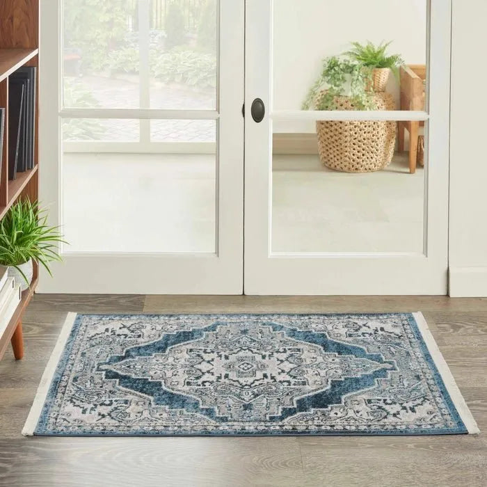 Carina CNA01 Blue/Grey Rug - Rug & Home