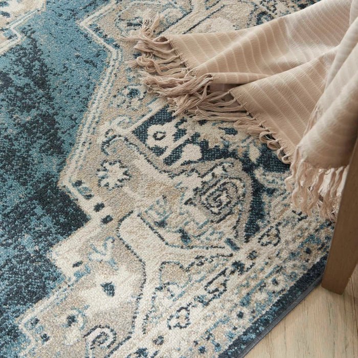 Carina CNA01 Blue/Grey Rug - Rug & Home