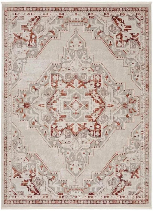 Carina CNA01 Brick/Silver Rug - Rug & Home