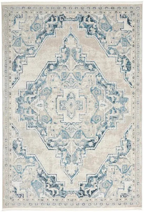 Carina CNA01 Light Blue/Ivory Rug - Rug & Home