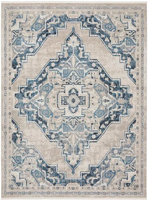 Carina CNA01 Light Blue/Ivory Rug - Rug & Home