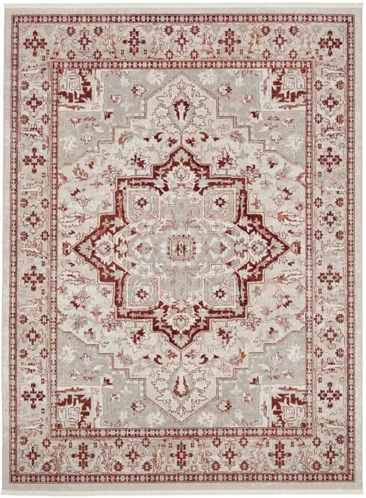 Carina CNA02 Brick/Silver Rug - Rug & Home