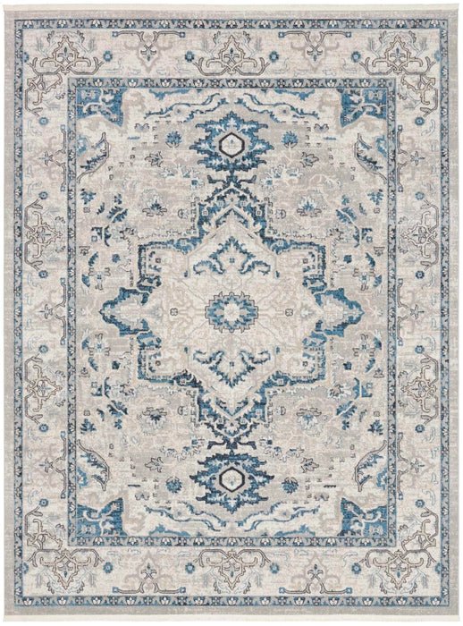 Carina CNA02 Grey/Blue Rug - Rug & Home