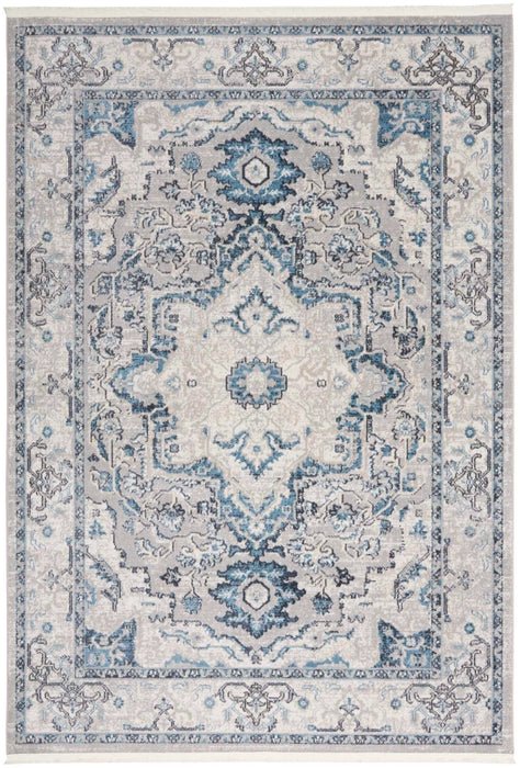 Carina CNA02 Grey/Blue Rug - Rug & Home