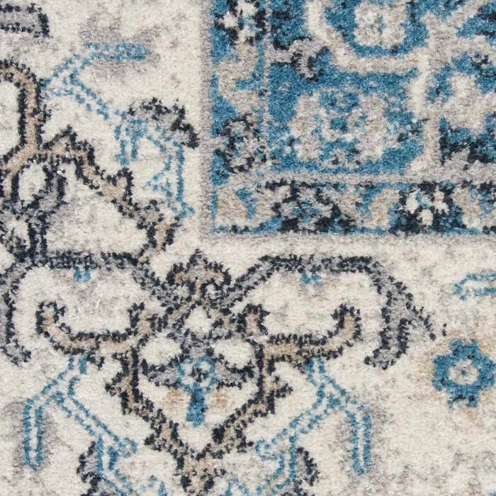 Carina CNA02 Grey/Blue Rug - Rug & Home