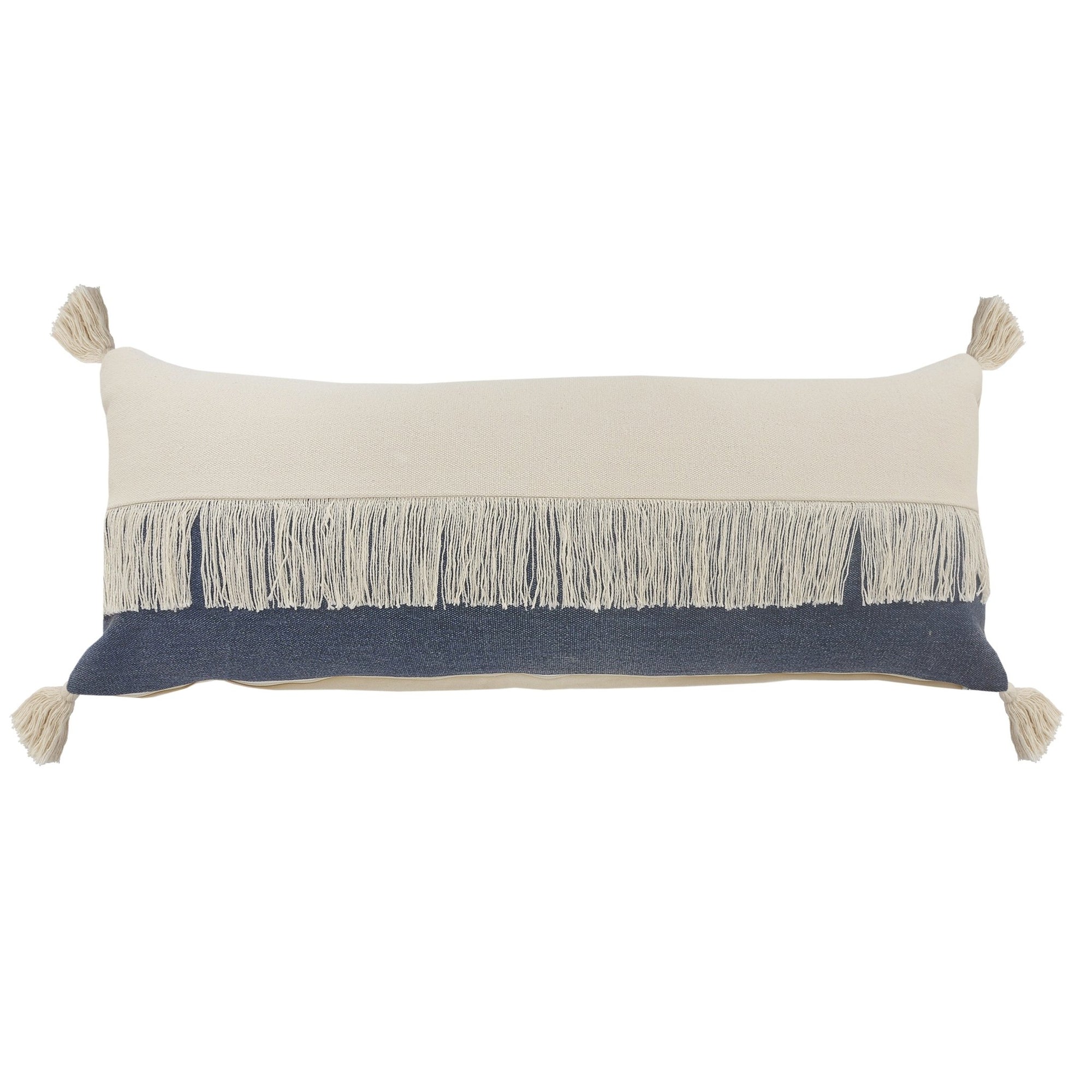 Carnival Lr07660 Denim Blue/Off-White Pillow - Rug & Home