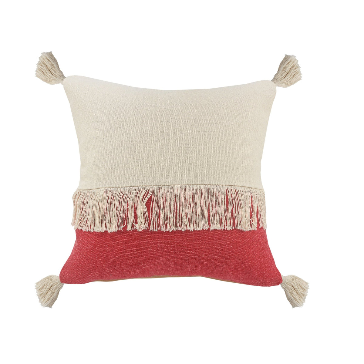 Carnival Lr07662 Raspberry/Off-White Pillow - Rug & Home