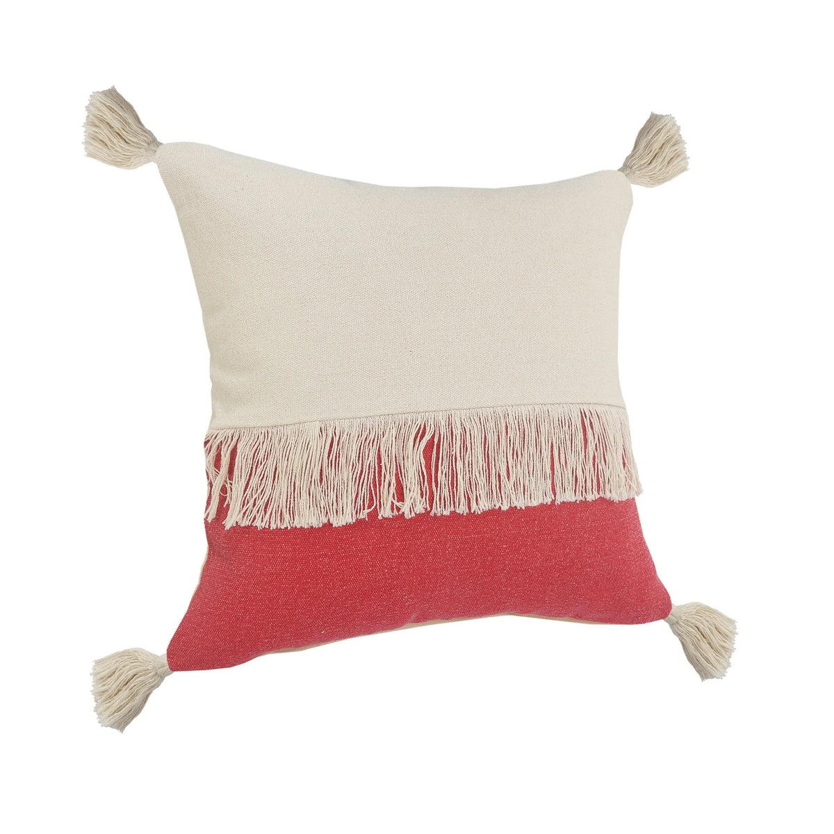 Carnival Lr07662 Raspberry/Off-White Pillow - Rug & Home