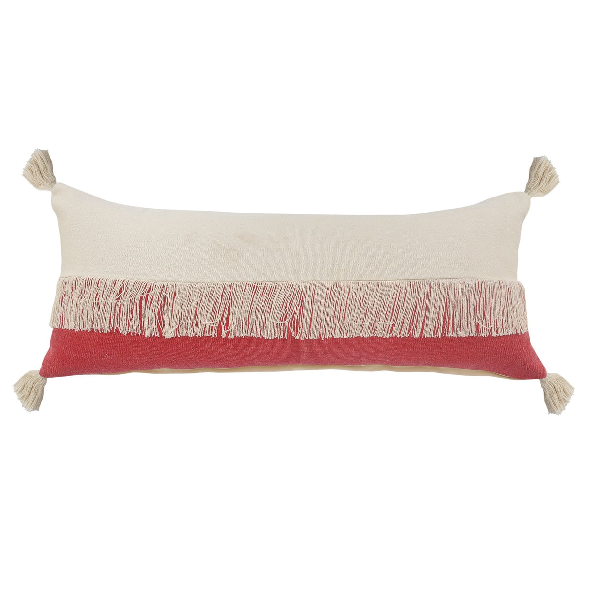 Carnival Lr07662 Raspberry/Off-White Pillow - Rug & Home