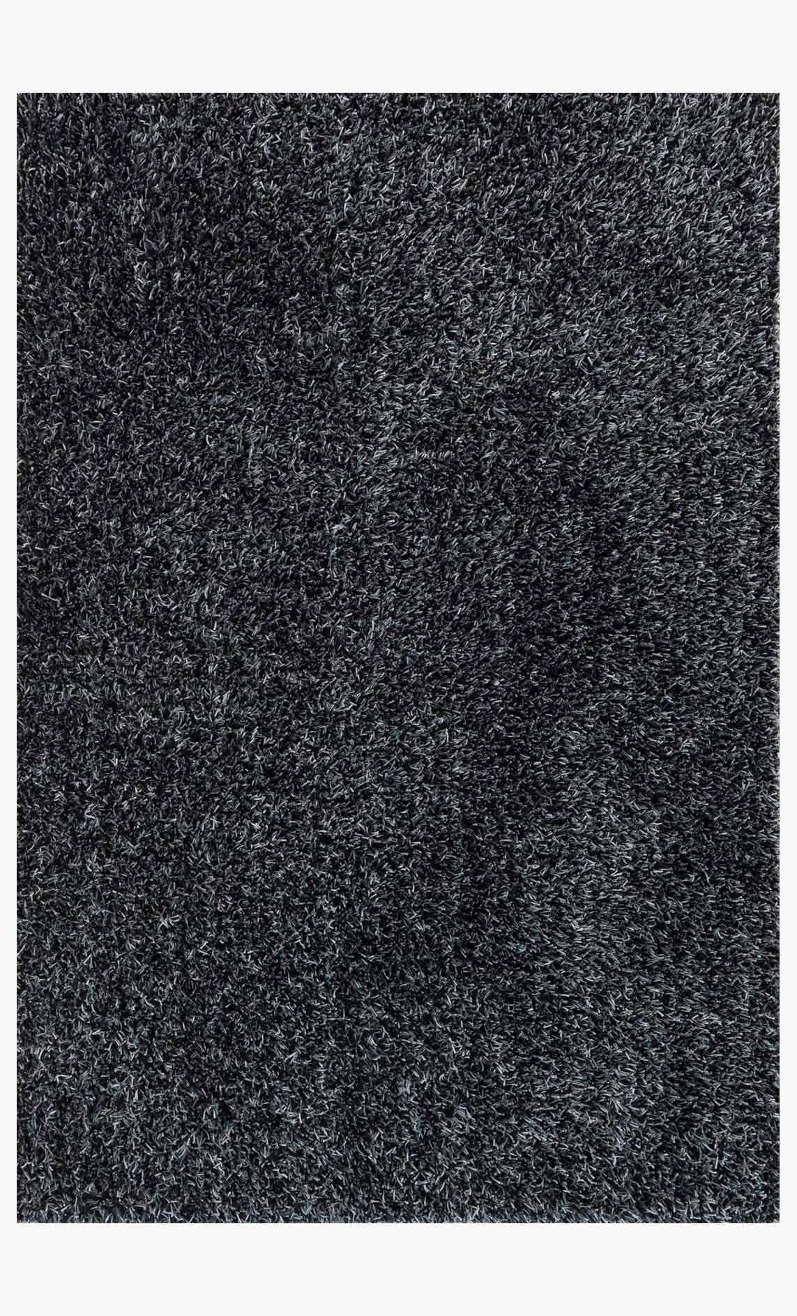 Carrera Shag Cg 02 Black Slate Rug - Rug & Home