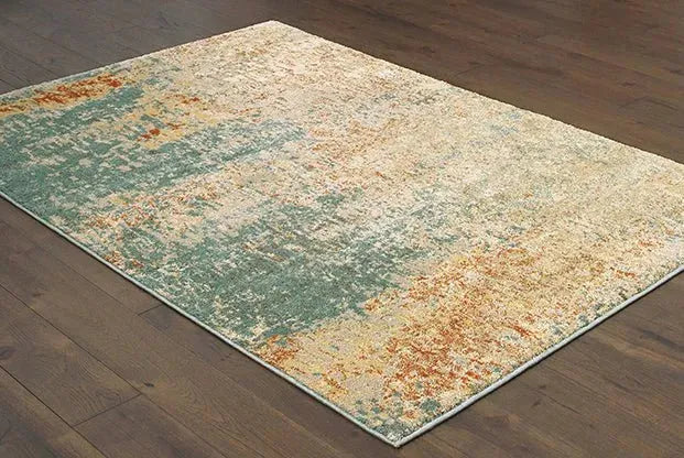 Carson 9654B Blue Orange Rug