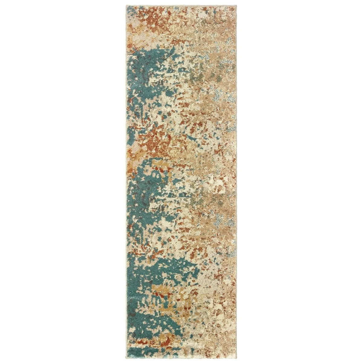 Carson 9654B Blue Orange Rug