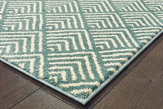 Carson 9667C Blue Ivory Rug