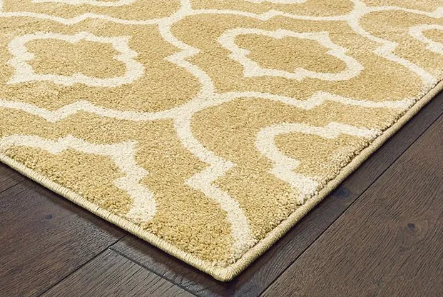 Carson 9672E Gold Ivory Rug - Rug & Home