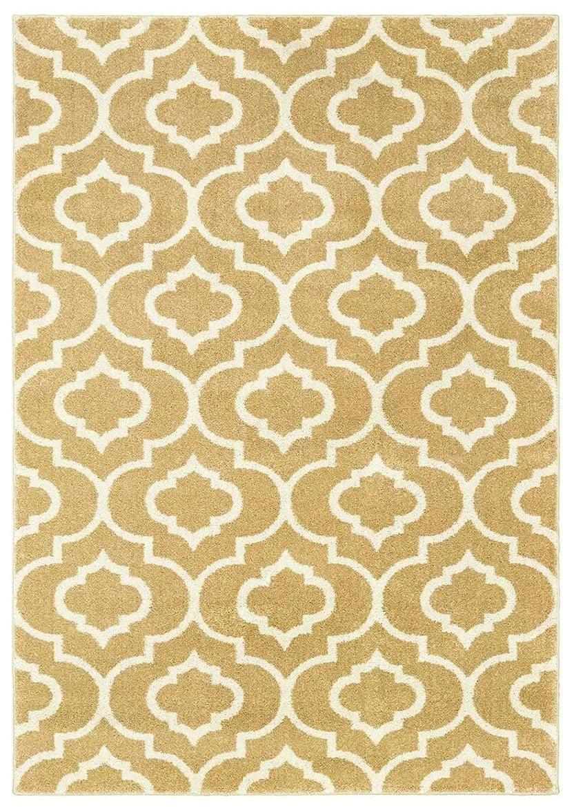 Carson 9672E Gold Ivory Rug - Rug & Home