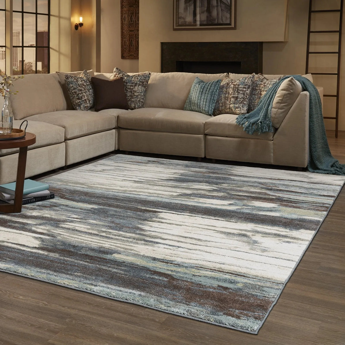 Carson 9675A Blue Ivory Rug - Rug & Home