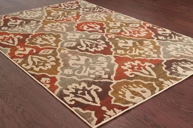 Casablanca 4442C Multi/ Beige Rug - Rug & Home