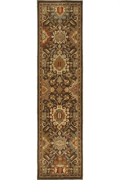 Casablanca 4444A Brown Multi Rug - Rug & Home